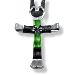 Sport Horseshoe Nail Cross Necklace