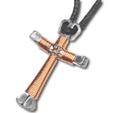Copper Horseshoe Nail Cross