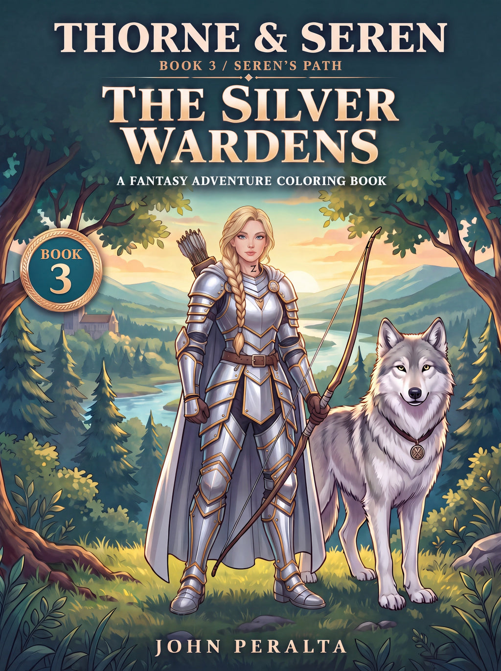 Thorne & Seren: The Silver Wardens (Book 3) — Printable Fantasy Coloring Book