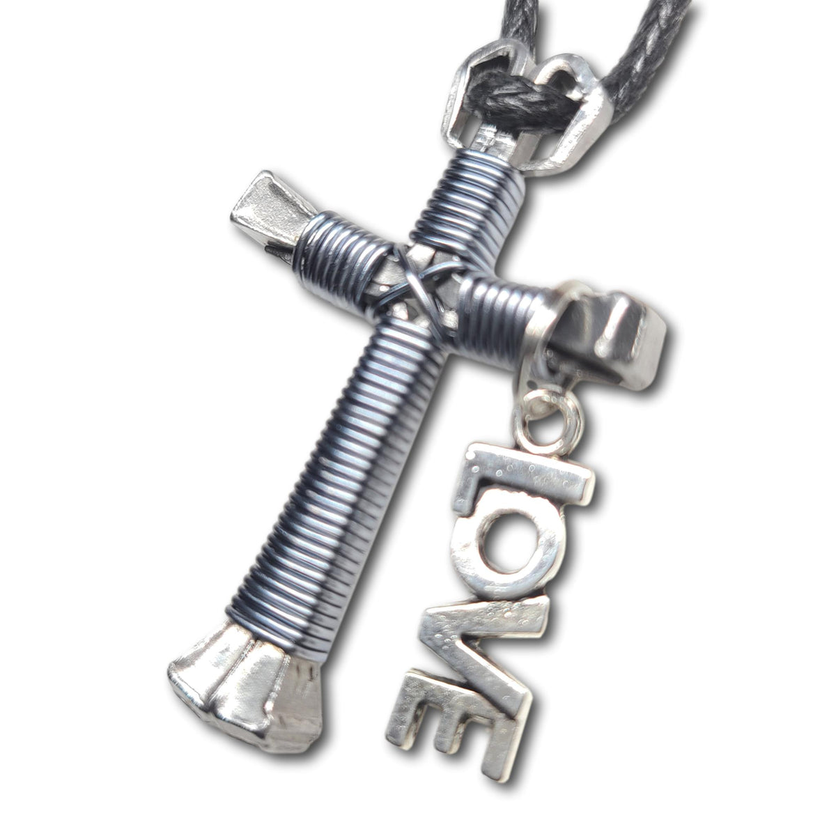 Titanium Horseshoe Nail Cross
