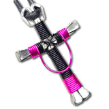 Swag Black & Hot Pink Horseshoe Nail Cross