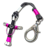 Swag Black & Hot Pink Horseshoe Nail Cross