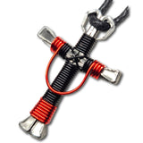 Swag Black & Red Horseshoe Nail Cross