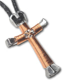 Copper Horseshoe Nail Cross