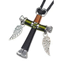 Hunter's Camo Horseshoe Nail Cross
