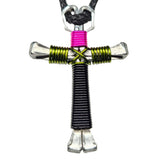 Pink Camo Horseshoe Nail Cross