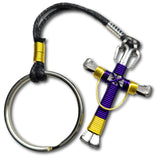Swag Purple& Yellow Horseshoe Nail Cross